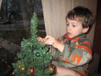 Decorating the tree...